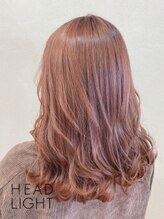 アーサスバイヘッドライト 羽生店(ursus by HEADLIGHT) ピンクベージュミニウルフデジタルパーマチェリーブラウンくすみ