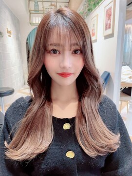 ロンドルーチェ 心斎橋(Lond luce) ダークアッシュ/ミディアムレイヤーカット［髪質改善/縮毛矯正］