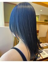 リタ(Lita)&nbsp;☆ネイビーブルー　ブリーチカラー