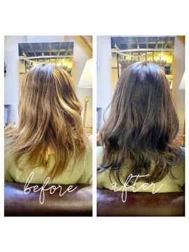 アックスピュア(axe pure) アディクシーカラーで作る大人ミディアム