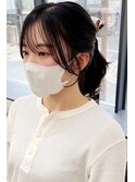 韓国前髪顔周り×美髪レイヤー[横浜/縮毛矯正/前髪縮毛矯正]