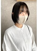 顔まわりレイヤーボブ