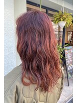 ヘアードレッシングショップ サロ(Hair Dressing Shop Salo) ウェーブ×オレンジカラー