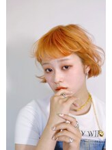 ドォール(d'Or) ミニボブ×オレンジ