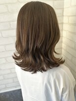 ルノン フィージュ(LUNON fieju)&nbsp;赤みを抑えたナチュラルグレージュ/ブリーチ無し/くびれ外ハネ