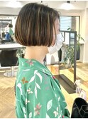 切りっぱなしボブミニボブパーマボブハイライトボブブリーチ