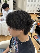 ビカム 名駅(become)&nbsp;ツイストスパイラルパーマ×メンズウルフ/名古屋/名駅