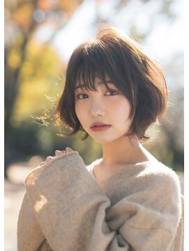 エミュ 新宿(emu) 大人カジュアル ゆるふわ小顔ヘア ショートボブ