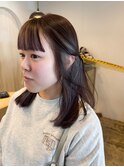 : インナーカラー シルバー×ラベンダー :