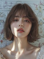 レヴ 草加店(LEV.)&nbsp;イメチェン　外はね　ボブ　美髪　ワイドバング　ブルーブラック