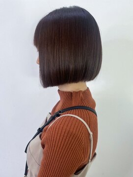 アルバム 新宿(ALBUM SHINJUKU) ミディアムショートボブ美髪おくれ毛_ba541271