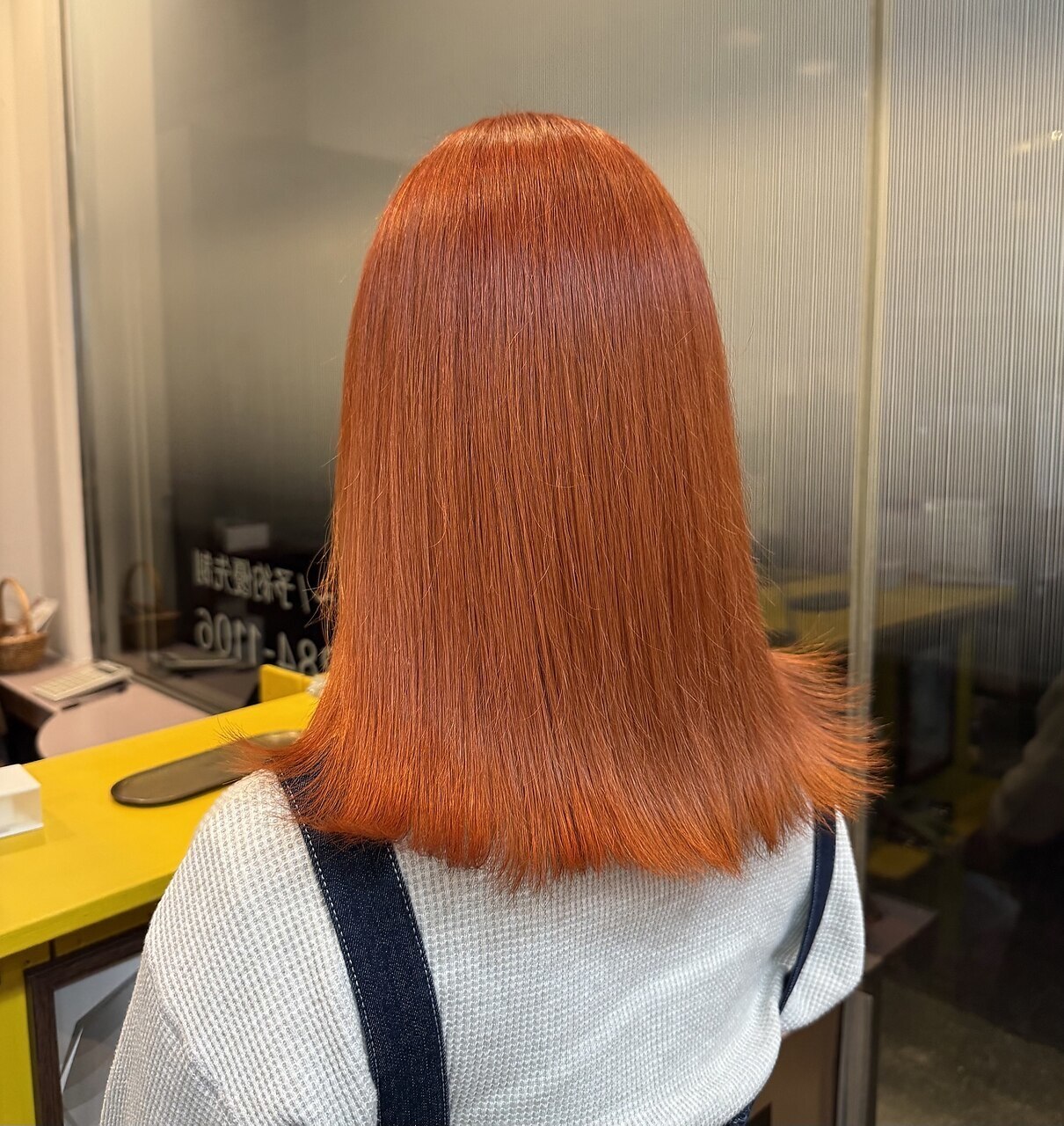 オレンジカラー【リズ】：L243986162｜リン(Lin.)のヘアスタイル