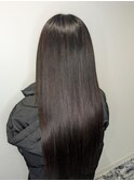 艶々ロングヘアーに