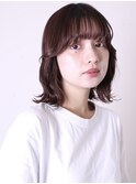 似合わせカット20代30代40代50代ミニウルフチェリーブラウン0503