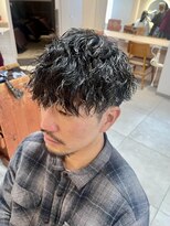 キャンバス バイ ネオリーブ 横浜西口(Canvas by neo.)&nbsp;メンズパーマ ツイスパ マッシュ 横浜