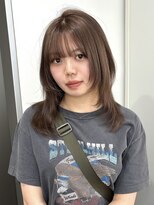 ユーフォリア 渋谷グランデ(Euphoria SHIBUYA GRANDE)&nbsp;ヘーゼルベージュ　ブリーチなしダブルカラー　レイヤーカット