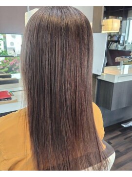 エノモト(ENOMOTO) 透明感切りっぱなしロングヘア 髪質改善 大人キレイ20代30代40代