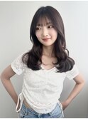 レイヤーカット/韓国レイヤー/韓国風巻き/マロンベージュ