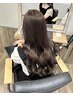 【髪質改善×韓国風】カット+ダメージ予防カラー+極上ツヤツヤTr