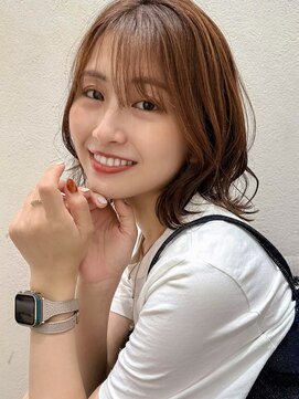 ステアケース 武蔵小杉店(stair:case) 外ハネボブ大人ガーリーうざバングナチュラルブランサイドバング