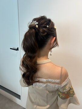 トリッカ シブヤ(TRICCA SHIBUYA) ポニーテール/結婚式/ヘアセット/お呼ばれ/ゆるふわ