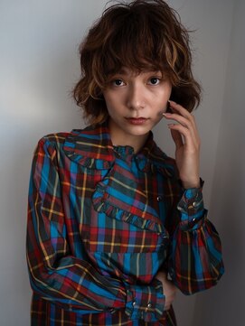 ユニ バイ ミリィ 四日市(uni by mily) 髪質改善ハイライト×ボブ×顔周りレイヤー