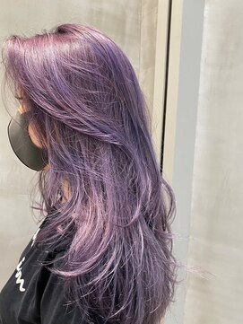 リコヘアー(LiCO HAIR) 那覇/イメチェン/ピンクベージュ/アンブレラカラー/前髪