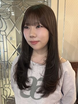 シェール(CHERE) レイヤーカット チョコレートブラウン レイヤーロング