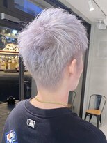 ウールトウキョウ 渋谷(wool TOKYO)&nbsp;メンズホワイト/スパイキーショート/渋谷/ブリーチダブルカラー