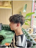 波巻きパーマ