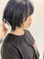 グッドフェローズ キタホリエ(GoodFellas kitahorie)&nbsp;夏！　デニムブルーカラーのショートウルフスタイル♪