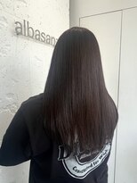 アルバサンス 三条烏丸御池店(albasanz)&nbsp;ブリーチなしで透明感を楽しむツヤ髪ロング
