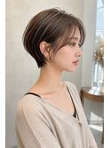 30代40代50代60代 &nbsp;&nbsp;大人 ナチュラルショート ミルクブラウン