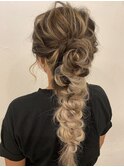 外人風編みおろし