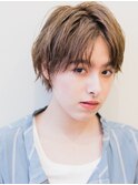ボーイッシュセンターパート/フォギーベージュ