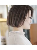 アッシュベージュボブ