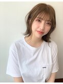 大人かわいい20代30代40代前下がりボブ