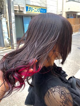 ブゾン(buZon) 【buZonブゾン】ラベンダーグレー×インナーピンク