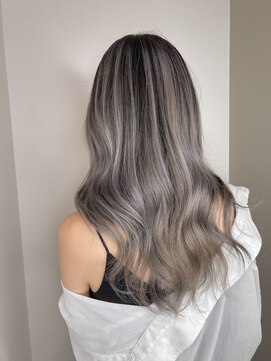 ナンバー(number+) 20代30代40代デザインカラーグラデーションブリーチ小顔