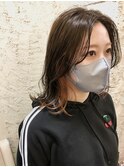 ［新宿］ミディアムレイヤー/イヤリングカラー/インナーカラー