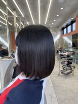 ロンドルーチェ 心斎橋(Lond luce)&nbsp;ダークアッシュ/ミディアムレイヤーカット［髪質改善/縮毛矯正］