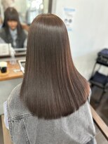 ナンバー ブラオ 名古屋栄(N° blao)&nbsp;髪質改善　艶髪ストレート　ワンレン　切りっぱなし　艶髪ロング