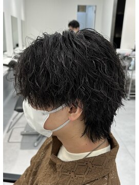 エース 栄矢場町店(Ace) 波巻きスパイラルツイストスパイラルパーママッシュメンズヘア