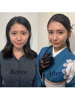 袴ヘアメイク　袴ヘアセット　卒業式ヘア　卒業式ヘアメイク