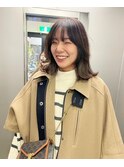 ボブパーマ/黒髪パーマ/切りっぱなしボブ/ショートボブ