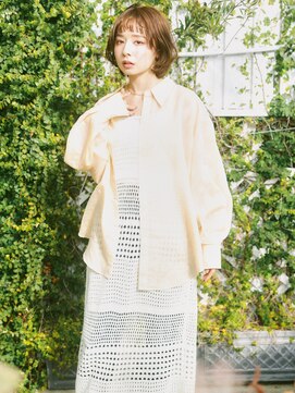 ラプト ビズ 学園前(RAPT bis) ふわっとパーマのボブvol.2