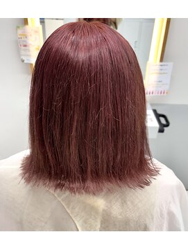 フィゼル 南堀江店(fizelle) チェリーピンク×外ハネ