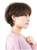 オリーブベージュ/ウェットヘア/ショートヘア/30代/40代/50代