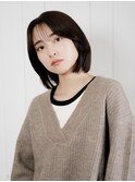 シースルーバング 前上がりボブ 2024 AW