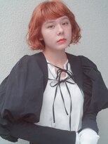 レジュアル(RESSUAL)&nbsp;切りっぱなしボブエアリーロング美髪ピンクブラウン